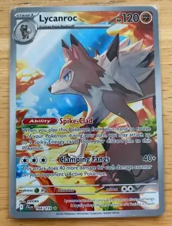 Lycanroc 166/159 Illustration Rare Holo Pokemon Journey Together NM - Image 1