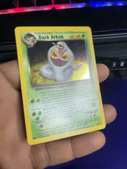 1999 Pokemon 1st Edition Holo Dark Arbok - Team Rocket 2/82 NM SWIRL - Image 2