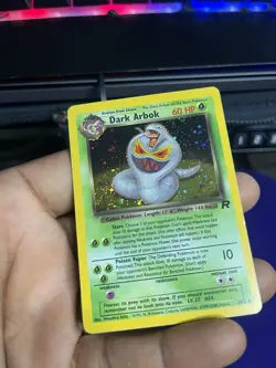 1999 Pokemon 1st Edition Holo Dark Arbok - Team Rocket 2/82 NM SWIRL - Image 5