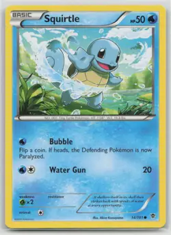 Squirtle 14/101 Common Plasma Blast Pokemon Lightly Played - Image 1