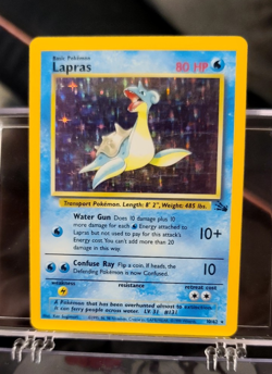 Pokemon Fossil Lapras Holo NM - Image 1