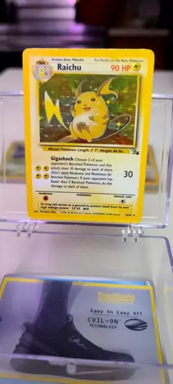 Pokemon Fossil Raichu Holo NM - Image 1