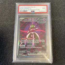 2025 Pokemon PRE EN Iron Valiant EX Special Illustration Rare PSA9 - Image 1
