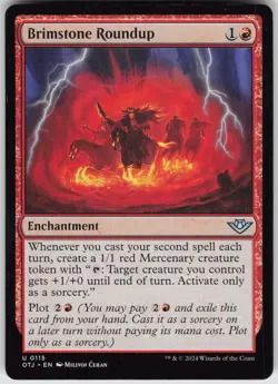 MTG Brimstone Roundup 115 Outlaws of Thunder Junction U Normal NM - Image 1