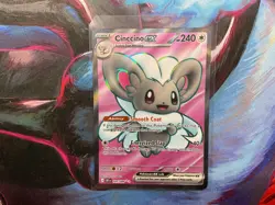 Pokemon TCG Cinccino EX 105/086 Full Art Ultra Rare ME04 Chaos Rising NM - Image 1