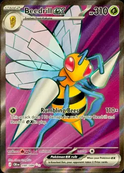 Beedrill ex 098/086 Ultra Rare Chaos Rising Near Mint English Pokemon TCG - Image 1