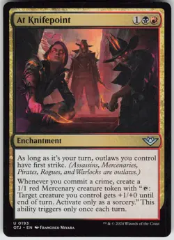 MTG At Knifepoint 193 Outlaws of Thunder Junction U Normal NM - Image 1