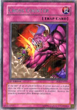 Cross Counter - FET-EN049 - Rare - Unlimited Edition Moderately Played Flaming E - Image 1