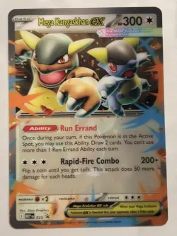 JUMBO Mega Kangaskhan ex Oversized Lenticular MEP025 Promo Card Pokemon NM - Image 1
