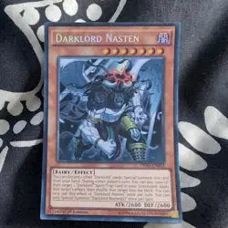 DESO-EN032 Darklord Nasten Secret Rare Yu-Gi-Oh Card 1st Edition New - Image 1