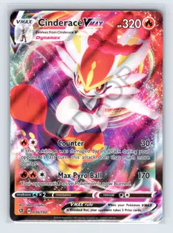 Cinderace VMAX - 036/192 - Pokemon Rebel Clash Sword & Shield Ultra Rare Card - Image 1