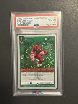 MetaZoo Bigfoot Full Holo Playtester Wilderness Card 1/165 (1 Of 35!) - Image 1