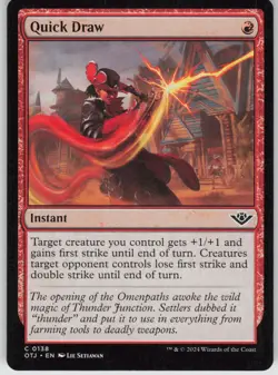 MTG Quick Draw 138 Outlaws of Thunder Junction C Normal NM - Image 1