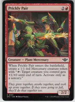 MTG Prickly Pair 137 Outlaws of Thunder Junction C Normal NM - Image 1