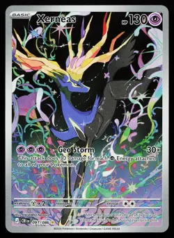 Xerneas 091/086 Holo Illustration Rare Chaos Rising Pokemon Card - Image 1