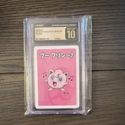 Pokemon CGC Pristine 10 Jigglypuff Old Maid Playing Cards 2019 JPN Regular - Image 1
