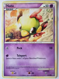 Natu 55/95 VLP / NM - Unleashed Pokemon Card - Sui Art - $2 Combined Shipping - Image 1