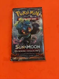 Pokemon "Burning Shadows" 10-Card Sealed Booster Pack (Marshadow) X1 - Image 1