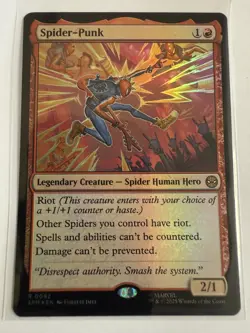 MTG Spider-Punk 0092 Foil Marvel's Spider-Man NM SPM - Image 1