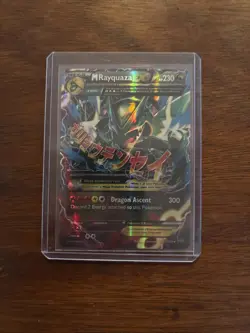 Pokemon TCG Mega M Rayquaza EX Holo Card Roaring Skies Ultra Rare - Image 1