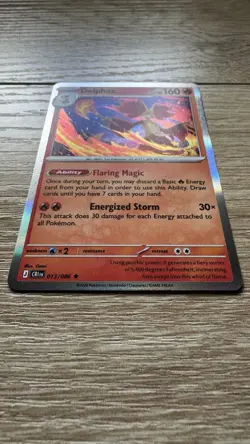 Pokemon Delphox 013/086 - ME04: Chaos Rising Rare Holo Card NM - Image 2