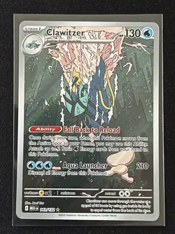 Pokemon TCG Mega Evolution Clawitzer Illustration Rare Holo Card 141/132 - Image 1
