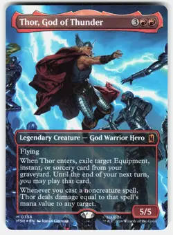 Thor, God of Thunder (Borderless) () M Marvel Super Heroes 338 NM - Image 1