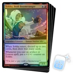 FOIL SOKKA, BOLD BOOMERANGER (AVATAR: THE LAST AIRBENDER PRERELEASE) X4 Avatar: - Image 1