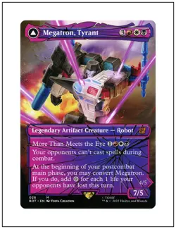 Megatron, Tyrant, Shattered Glass, BOT 026, Magic the Gathering MTG NM - Image 1