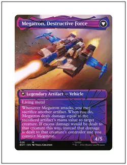 Megatron, Tyrant, Shattered Glass, BOT 026, Magic the Gathering MTG NM - Image 2