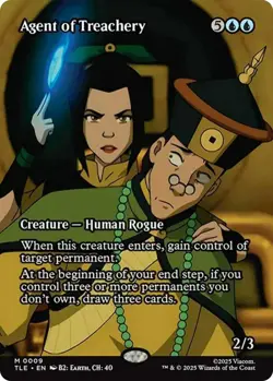 Agent of Treachery, Borderless, #9 Avatar: The Last Airbender, MtG - Image 1