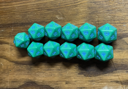 1x Mtg (TMNT) Ninja Turtles TMT ~ Blue PRERELEASE Die Spindown D20 Leonardo - Image 1