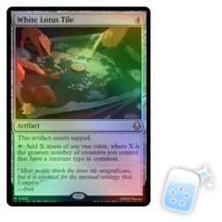 FOIL WHITE LOTUS TILE (AVATAR: THE LAST AIRBENDER PRERELEASE) Avatar: The Last A - Image 1