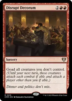MTG - Disrupt Decorum - Commander Masters - X1 - (NM) - - Image 1