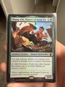 Shang-Chi, Master of Kung Fu 187 MTG MSH Marvel Super Heroes Foil NM - Image 1