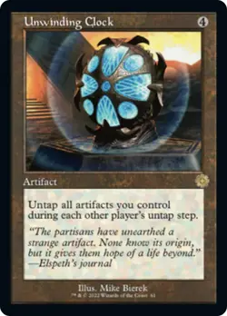 Unwinding Clock (The Brothers' War: Retro Frame Artifacts) - NM Pack Fresh MTG - Image 1