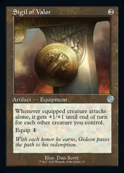 2x Sigil of Valor - Foil Retro Frame The Brother's War Retro Artifacts NM MTG - Image 1