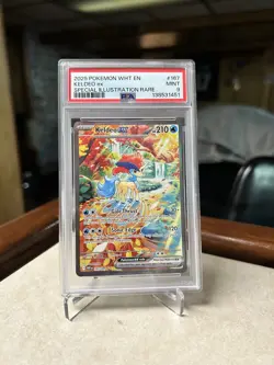 2025 Pokemon WHT EN Special Illustration Rare #167 Keldeo ex PSA 9 - Image 1