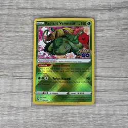Pokemom TCG: Radiant Venusaur 004/078 Pokemon GO Holo - Image 1