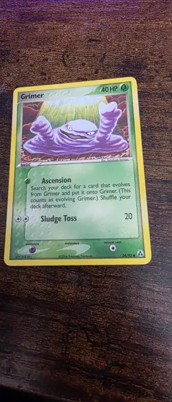 Grimer 54/92 Common Legend Maker Pokemon Lightly Played - Image 1