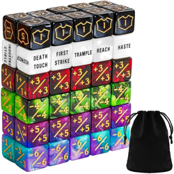 60 PCS MTG Dice Counters Keyword Counters Life Counter 1/+1 counters Commander B - Image 1