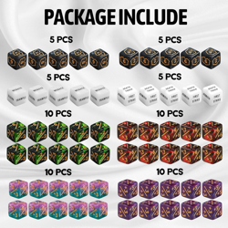60 PCS MTG Dice Counters Keyword Counters Life Counter 1/+1 counters Commander B - Image 2