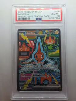 Rotom EX 126/094 Pokemon TCG Phantasmal Flames Special Illustration Rare PSA 10 - Image 1