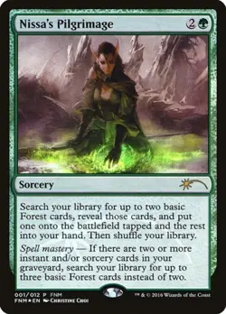 Nissa's Pilgrimage -Foil Light Play MTG Promos: FNM - Image 1