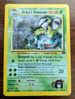 4/132 Erika's Venusaur Holo-rare Pokemon 1999 - Image 1
