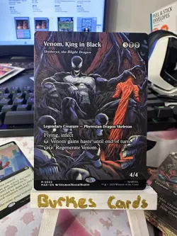 Venom, King in Black Borderless MTG Marvel Eternal-Legal Nm/M *ON HAND* - Image 1