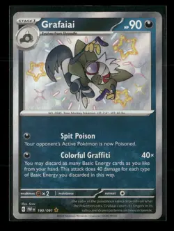 Grafaiai 190/091 Paldean Fates NM/M Pokemon - Image 1