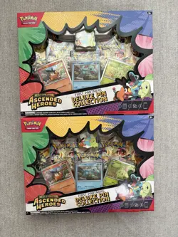 Pokemon Ascended Heroes Deluxe Pin Collection Lot Of 2 - Image 1