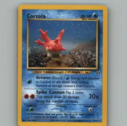 Corsola 37/75 Uncommon Neo Discovery Pokemon Unlimited Lightly Played - Image 1