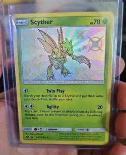 2019 Pokemon SM Hidden Fates Scyther Shiny Vault #SV1/SV94 - Image 1